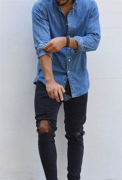 Denim Shirt, Black Jeans: A Timeless Classic