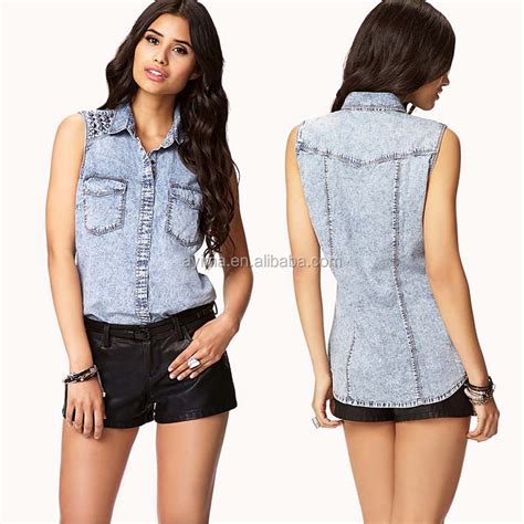 Denim Shirt Women's Sleeveless: The Perfect Summer Staple