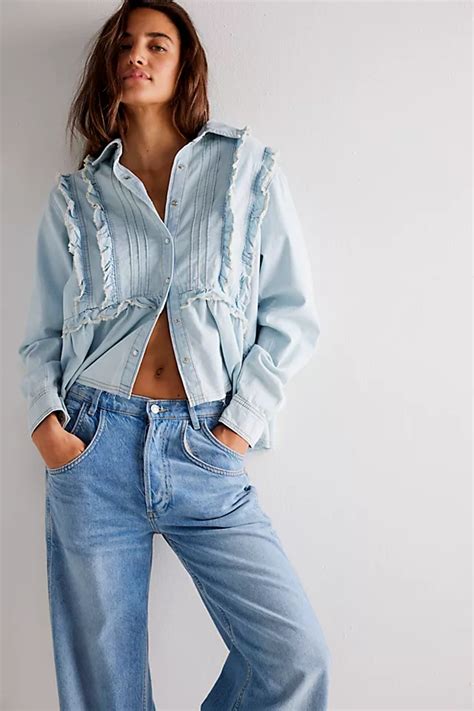 Denim Shirt with Ruffles: A Guide to Styling and Wearing