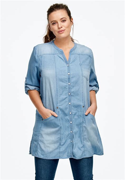 Denim Tunic Shirt: A Versatile Wardrobe Staple for Women