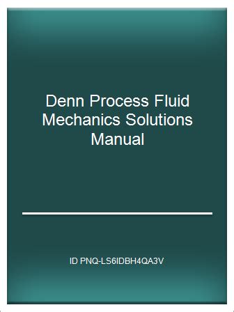 Denn Process Fluid Mechanics Solutions PDF