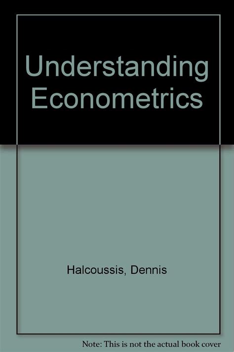 Dennis Halcoussis Econometrics Ebook PDF