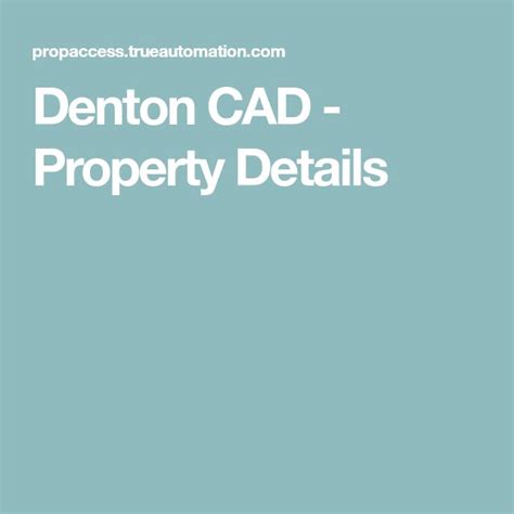 Denton CAD Property Search: Find Properties, Assess Values