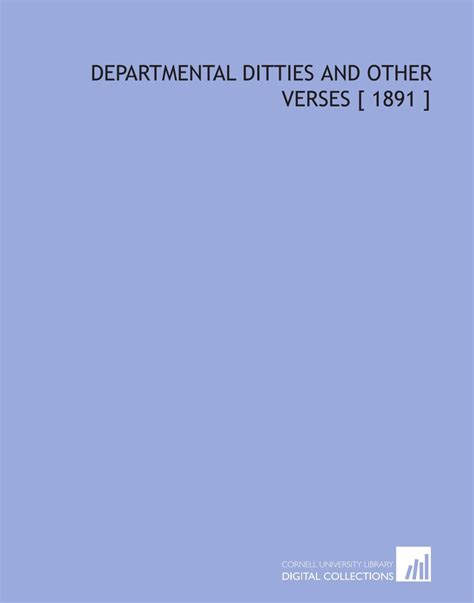 Departmental Ditties and Other Verses 1891  Doc