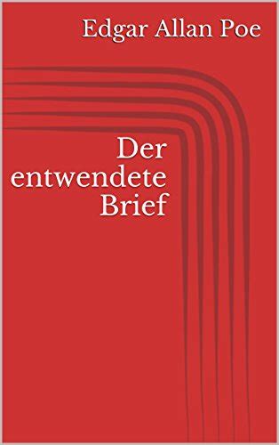 Der entwendete Brief German Edition Kindle Editon