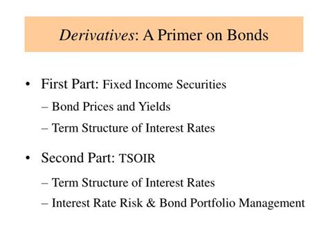 Derivatives: A Primer