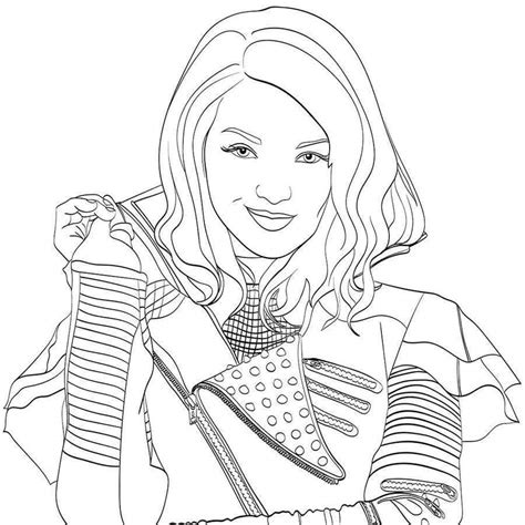 Descendants 3 Coloring Pages Printable