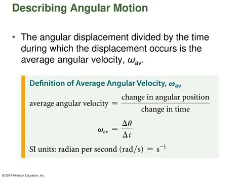 Describing angular velocity: