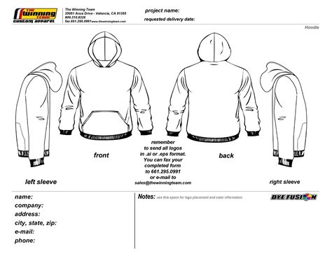 Design A Hoodie Template