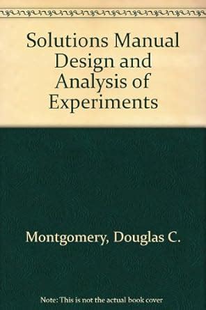 Design Analysis Of Experiments Solutions 7th Kindle Editon