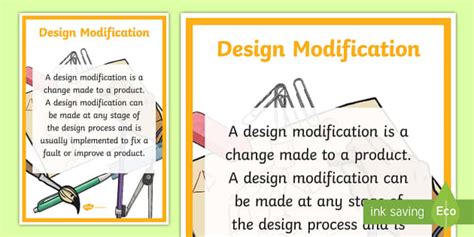 Design Modifications: