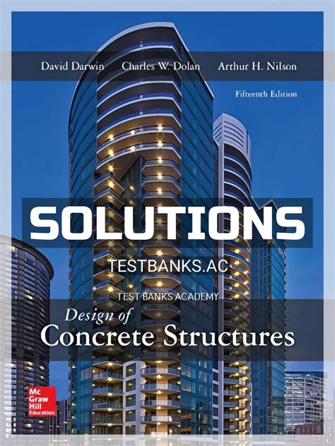 Design Of Concrete Structures Nilson Solutions Manual PDF