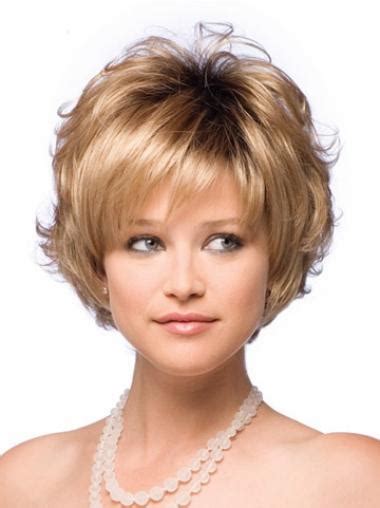 Designed Blonde Wavy Short Synthetic Wigs