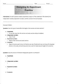 Designing An Experiment Answer Key Kindle Editon