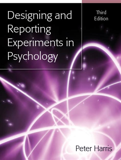 Designing and Reporting Experiments in Psychology 2nd Edition PDF