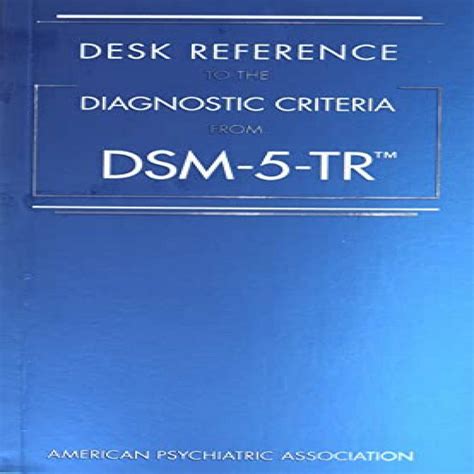 Desk Reference to the Diagnostic Criteria From DSM-IV-TR Ebook Epub