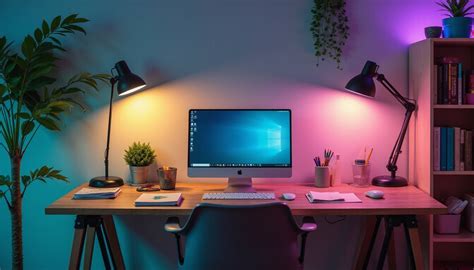 Desk with LED Lights: Illuminate Your Workspace for Productivity and Ambiance