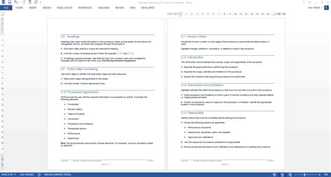 Desktop Procedures Template