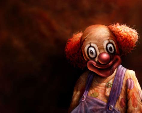 Desktop Screensaver Horror Art: The Clown - Iconic and Terrifying