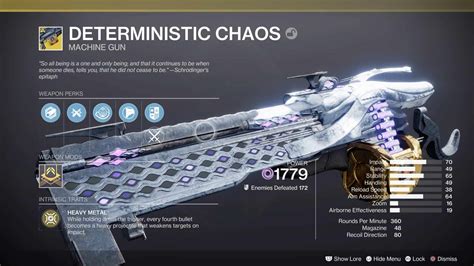 Destiny 2: Delving into the Mechanics of Deterministic Chaos