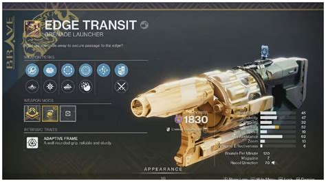 Destiny 2 Edge Transit God Roll: The Ultimate Guide