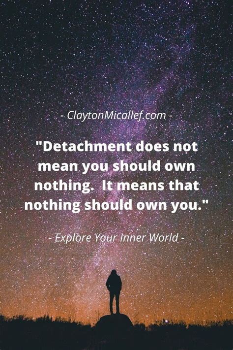 Detachment from the World: