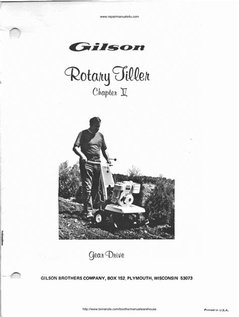 Detail Manual Guide Gilson Brothers Tiller Ebook Reader