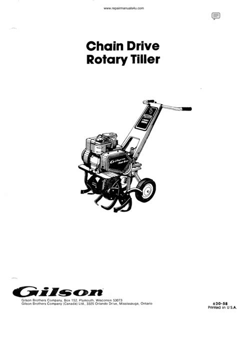 Detail Manual Guide Gilson Brothers Tiller Ebook Reader