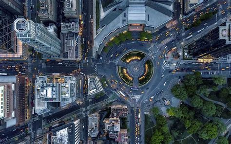 Detailed Aerial Imagery: A Bird's-Eye View of the City