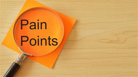 Determine Your Pain Points: