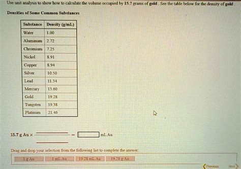 Determine the density (ρ) of the substance: