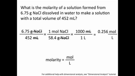 Determining Molarity Of A Solution PDF