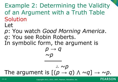 Determining the validity of arguments: