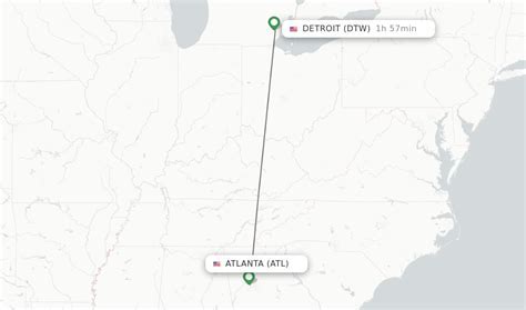 Detroit to Atlanta Flight Time