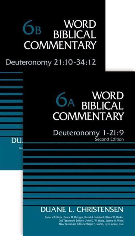 Deuteronomy 2110-3412 Volume 6B Word Biblical Commentary Epub