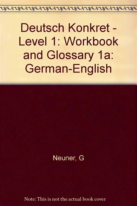 Deutsch Konkret 1 Workbook + Glossary Doc