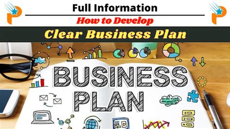 Develop a clear business plan: