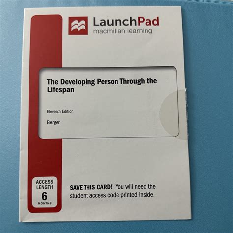 Developing Person Through LifeSpan and LaunchPad 6 month access card