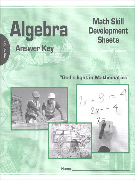 Developing Skills In Algebra A Answer Key Epub