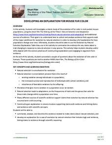 Developing an Explanation for Mouse Fur Color: Answer Key