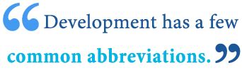 Development Abbreviation: Accelerate Software Delivery with Industry-Standard Shortcuts