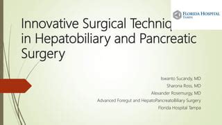Development of innovative surgical techniques: