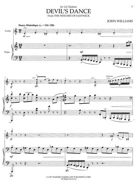 Devil s Dance from the Witches of Eastwick Solo Violin and Piano John Williams Signature Edition String PDF
