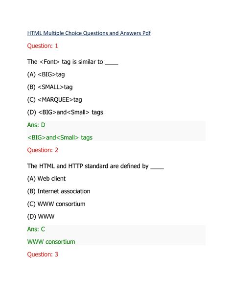 Dhtml Multiple Choice Questions And Answers Doc