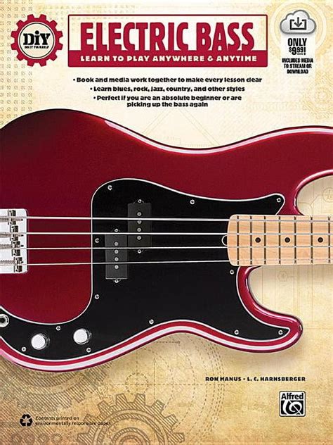 DiY Do it Yourself Electric Bass Learn to Play Anywhere and Anytime Book and Online Audio and Video Epub