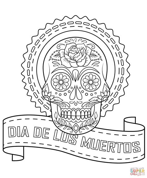 Dia De Los Muertos Coloring Pages Printable