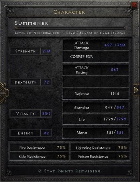 Diablo 2 Necromancer Stat Progression: A Comprehensive Guide