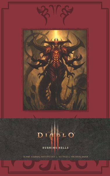 Diablo Burning Hells Hardcover Blank Journal Insights Journals Doc