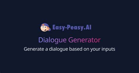 Dialogue AI Generator: 10,000+ Character Guide