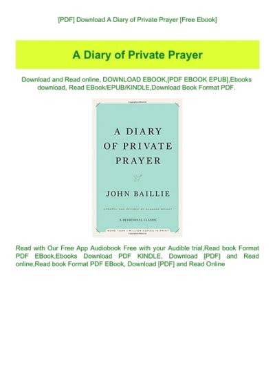 Diary.of.a.Private.Prayer Ebook Doc